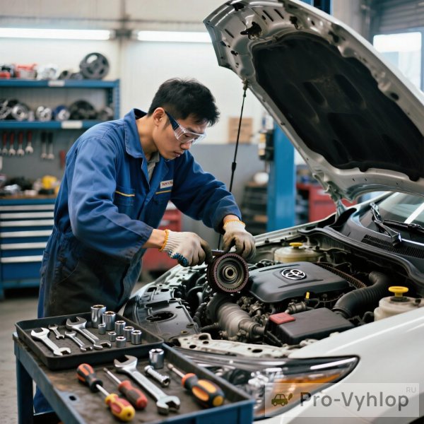 Замена ремня ГРМ на Toyota с двигателем 4E-FE