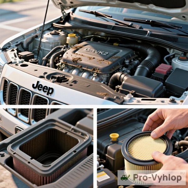 Замена воздушного фильтра на Jeep Grand Cherokee WK2 (2012)